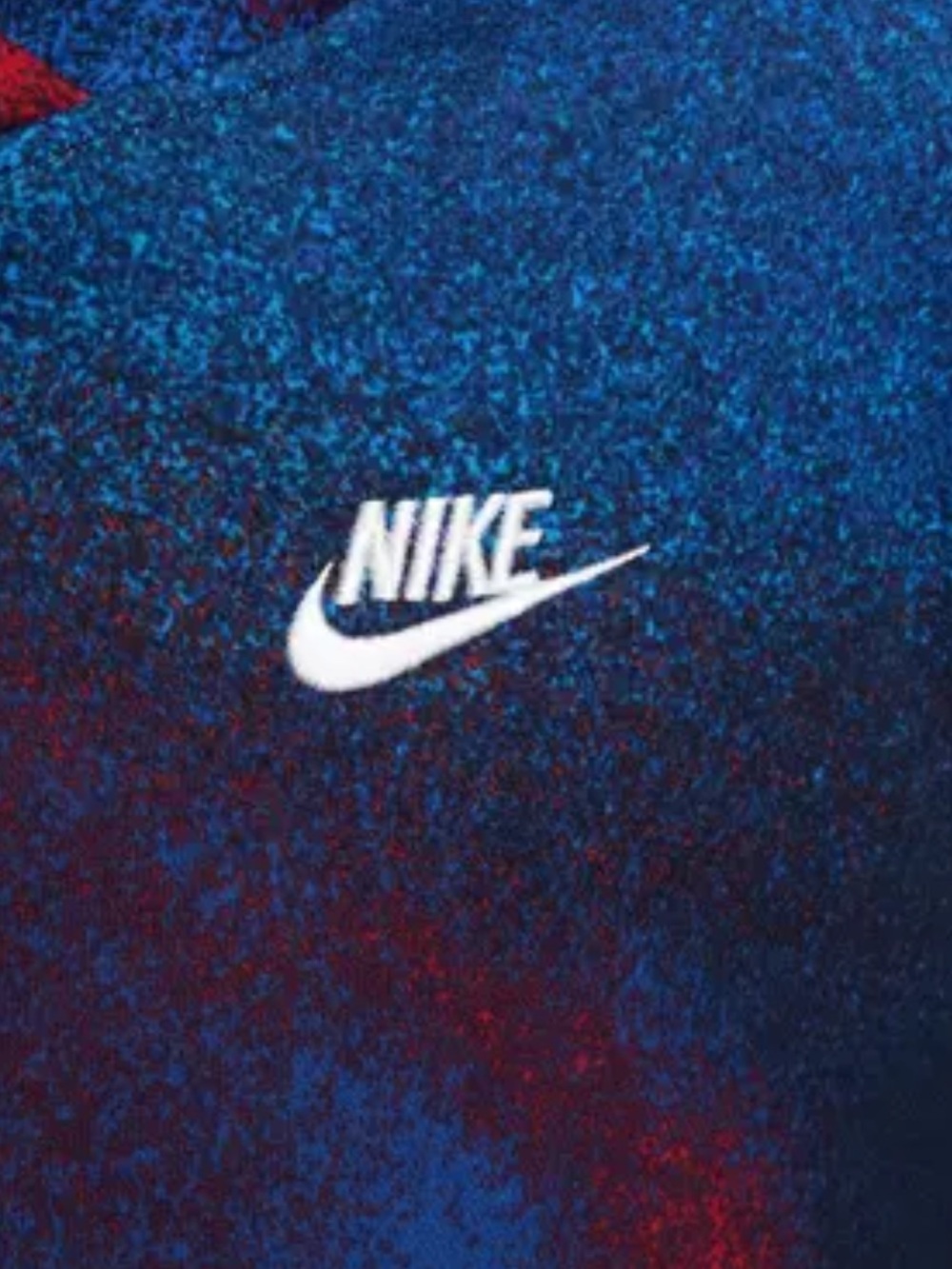 Nike Big Kids' Sportswear Club Fleece Hoodie Blue & Red Gradient SMALL NWT 75 - Picture 4 of 8